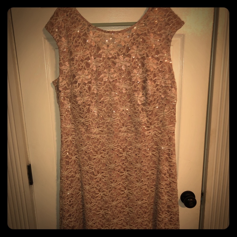 Beautiful blush cocktail dress